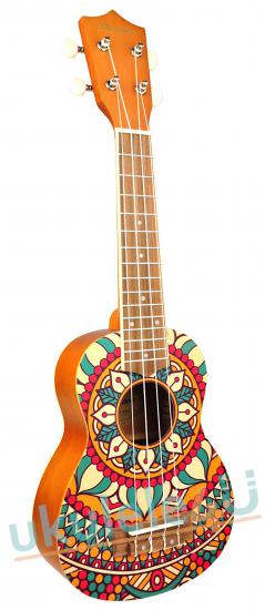 BAMBOO BU-21L Circus - Ukulele sopranowe z linii Mandala w komplecie z pokrowcem