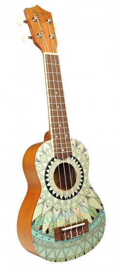 BAMBOO BU-21L Jade - Ukulele sopranowe z linii Mandala w komplecie z pokrowcem