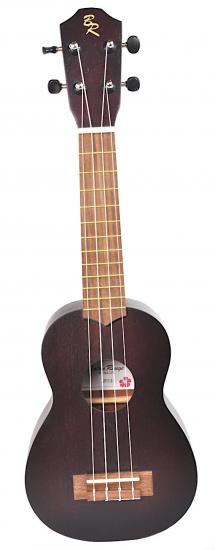 Baton Rouge UR11-S - Ukulele sopranowe z mahoniu CIEMNY BRĄZ