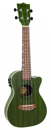 Flight DUC380 CEQ Jade  - Elektro-akustyczne ukulele koncertowe w pokrowcu