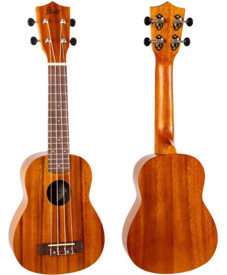 Flight NUS250 ACACIA - Ukulele sopranowe z drewna akacji w firmowym pokrowcu