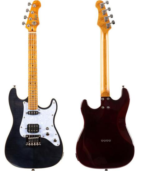 Flight Pathfinder Solid Body Transparent Black Electric Ukulele - Tenorowe ukulele elektryczne