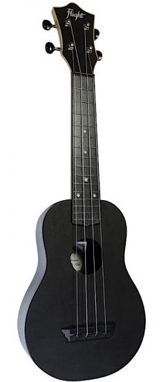 FLIGHT TUS35BK - Czarne ukulele sopranowe styl OVATION z pokrowcem