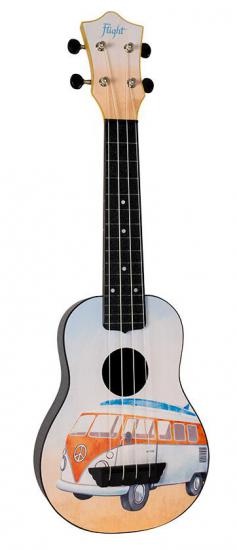 Flight TUS-25 BUS Soprano Travel Ukulele  - Ukulele sopranowe styl OVATION z pokrowcem w komplecie