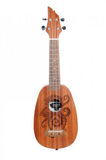 Flycat P10S OCTOPUS - Ukulele sopranowe w pokrowcu o kształcie ananasa z ornamentem ośmiornicy