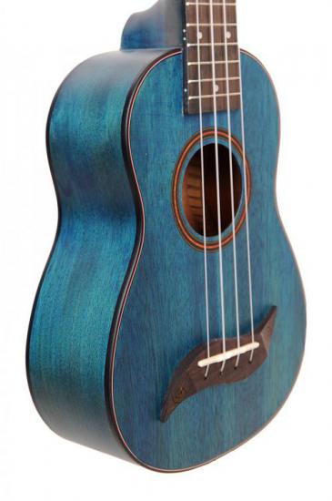 Flycat WAVE W10S BL - Ukulele sopranowe w kolorze niebieskim transparentnym