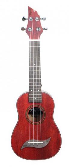 Flycat WAVE W10S RD - Ukulele sopranowe w kolorze czerwonym transparentnym
