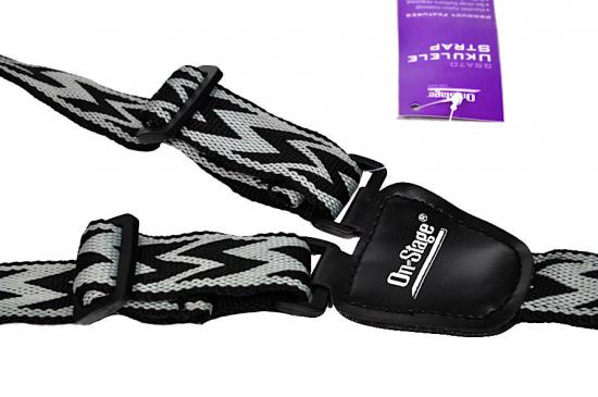 Pasek do ukulele OnStage GSA70-GR - krawat z regulowaną długością