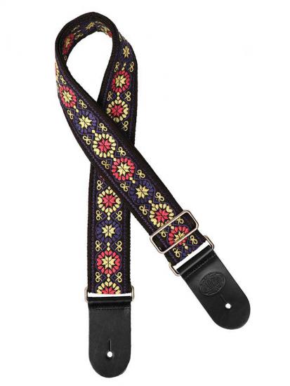 Gaucho GST187-5 - Kolorowy żakardowy pasek do ukulele lub gitary