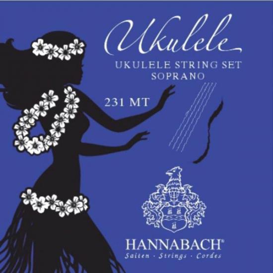 Hannabach 231MT - struny do ukulele sopranowego Traditional / European Tuning: H, Fis, D, A