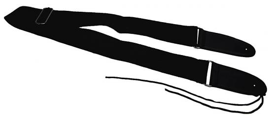 Czarny Pasek do ukulele typu gitarowego z miękkiej bawełnianej taśmy S-201-F Czarny