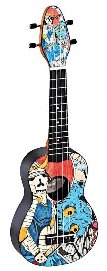 Ortega Keiki K2-SR SAMURAI - Ukulele sopranowe  Projektu GUGLIELMO GASLOLI z zestawem akcesoriów
