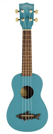 MAKALA KA MK SS BLU - Ukulele sopranowe z mostkiem w kształcie Rekina z pokrowcem w zestawie