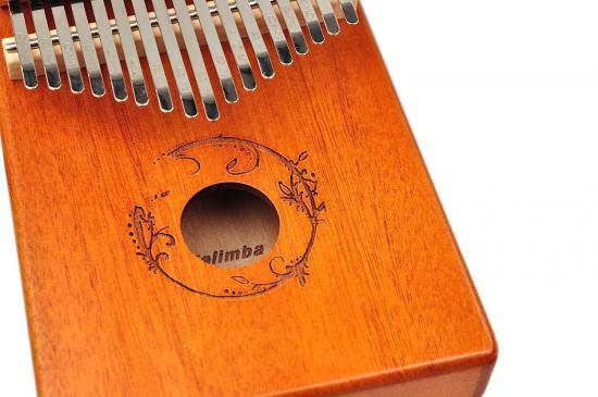Jeremi W-17T-2 Kalimba 17-keys MAHOGANY - 17-to głosowa kalimba z litego mahoniowego drewna z zestawem akcesoriów 