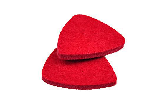 Filcowa kostka do gry na ukulele gr .2,5 mm RED