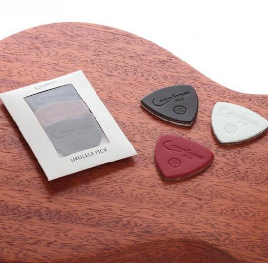 Congteam UP-01 - Zestaw skórzano-filcowych kostek do ukulele  gr. 3 mm