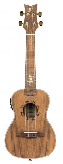 Ortega LIZARD-CC-GB - profesjonalne ukulele koncertowe elektro-akustyczne w ekskluzywnym pokrowcu