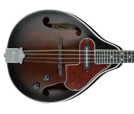 IBANEZ M510E-DVS Mandolina A-Style Dark Violin Sunburst - Elektro-akustyczna Mandolina w wykończeniu na wysoki połysk