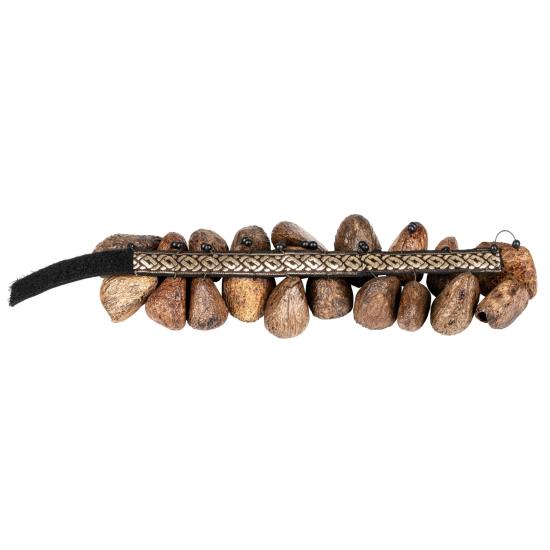 MEINL Percussion FR1P Foot Rattle - Pangi Seeds - Grzechotka na stopę/nogę do wybijania rytmu podczas gry na instrumentach