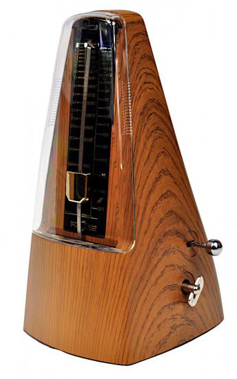 FZONE FM-310 TEAK LIGHT Metronom mechaniczny z dzwonkiem PIRAMIDA