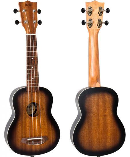 Flight NUS380 Amber - Brązowe ukulele sopranowe z pokrowcem