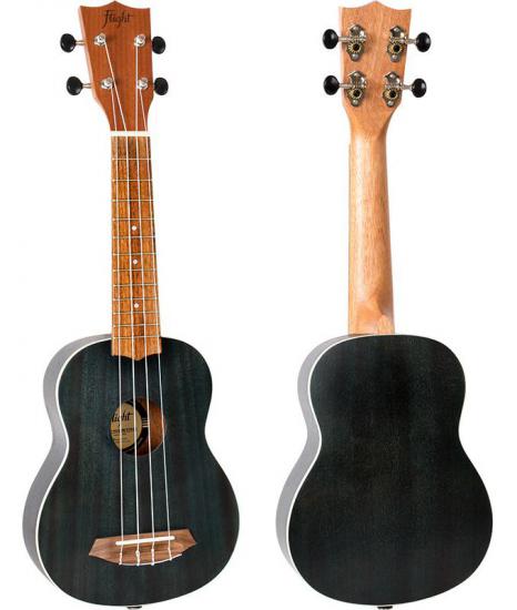 Flight NUS380 Topaz - Niebieskie ukulele sopranowe z pokrowcem