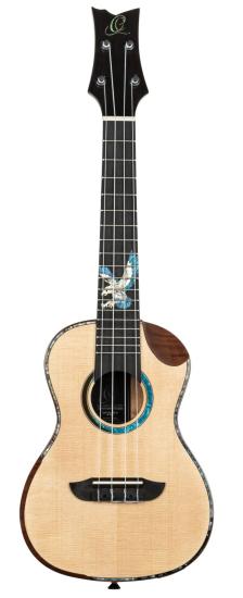 ORTEGA EAGLESUITE-U The Private Room - Ukulele elektro-koncertowe z topem z litego świerku w zestawie z ekskluzywnym pokrowcem