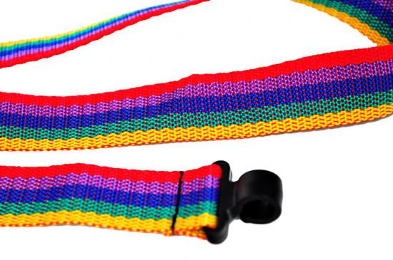 Pasek do ukulele PRESTO PKU Tęcza -  krawat z regulowaną długością