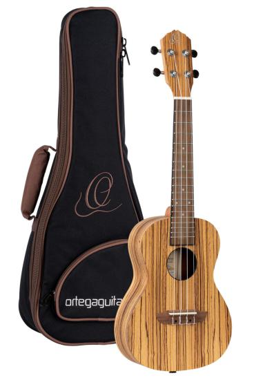 Ortega RFU11Z - Ukulele koncertowe z serii Timber z drewna zebrano w ekskluzywnym pokrowcu typu GigBag Ortega RFU11Z - Ukulele koncertowe z serii Timber z drewna zebrano w ekskluzywnym pokrowcu typu GigBag