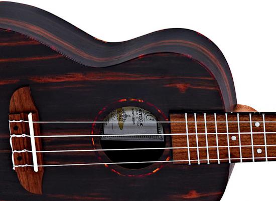 Ortega RUEB-CC - Przepiękne ukulele koncertowe z HEBANU w ekskluzywnym pokrowcu typu GigBag