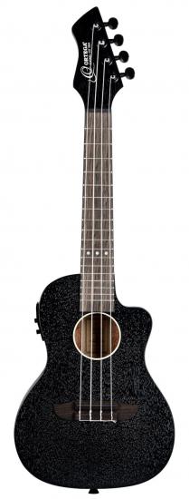 Ortega RUHZ-CE-SBK - Czarne ukulele koncertowe elektro-akustyczne z serii Horizon z Mahoniu