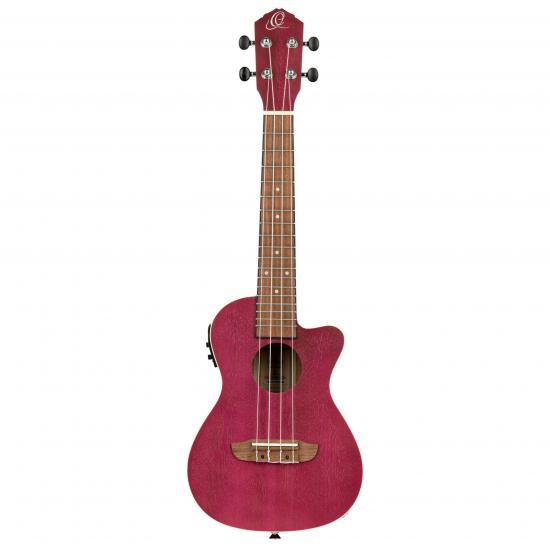 Ortega RURUBY-CE - Ukulele koncertowe elektro-akustyczne w kolorze purpurowym