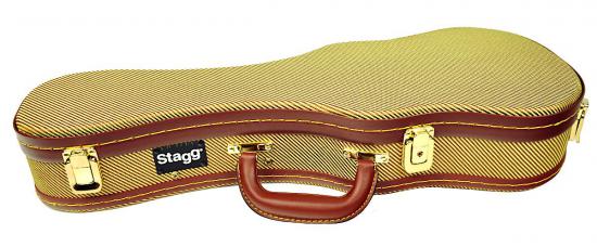 STAGG GCX-UKS GD Futerał sklejkowy do ukulele sopranowego styl VINTAGE