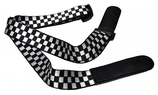 Canto PSK1 + 3 kostki - Pasek do ukulele typu gitarowego z wzorem szachownicy