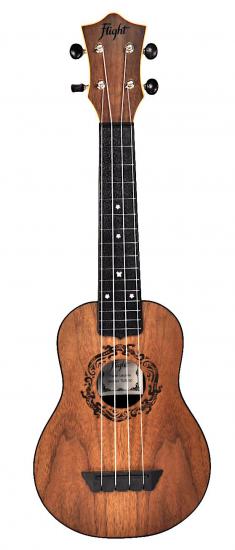 Flight TUS50 Salamander - Ukulele sopranowe styl OVATION z pokrowcem w komplecie