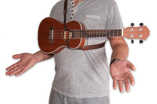 RightOn Straps UKE Dual H Lei - Pasek do ukulele z innowacyjnym systemem mocowania za otwór rezonansowy