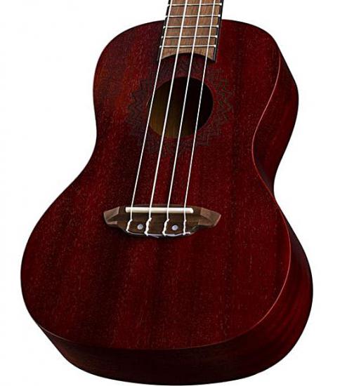 LUNA UKE VINTAGE MC RDS - Ukulele koncertowe wiśniowe
