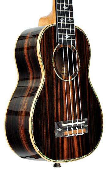 EverPlay LA10-21 High Gloss - Ukulele sopranowe z Hebanu na wysoki połysk
