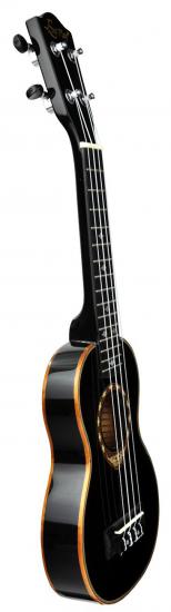 EverPlay LA3-21BK THIN BODY - Czarne ukulele sopranowe z litego świerku z wąskim pudłem
