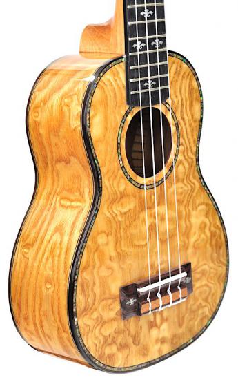 EverPlay LA8-21 High Gloss - Ukulele sopranowe z jesionu wzorzystego na wysoki połysk