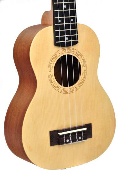 EverPlay UK-50M-21 Soprano Ukulele - Ukulele sopranowe świerkowo-mahoniowe