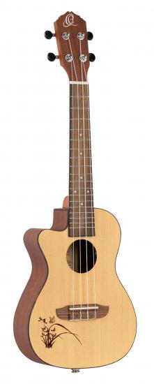 Ortega RU5CE-L - ukulele koncertowe elektro-akustyczne dla leworęcznych z cutawayem