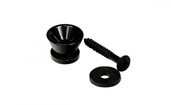 Jeremi MD-01B - Zaczep do paska do ukulele lub gitary CZARNY