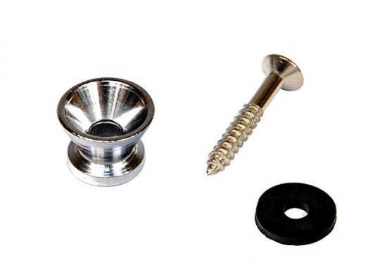 Jeremi MD-01CR - Zaczep do paska do ukulele lub gitary CHROM