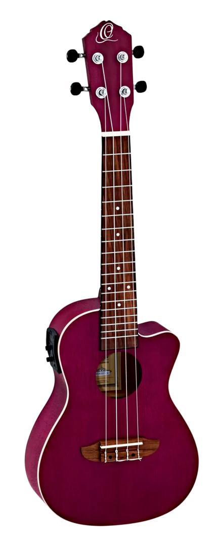 Ortega RURUBY-CE - Ukulele koncertowe elektro-akustyczne w kolorze purpurowym