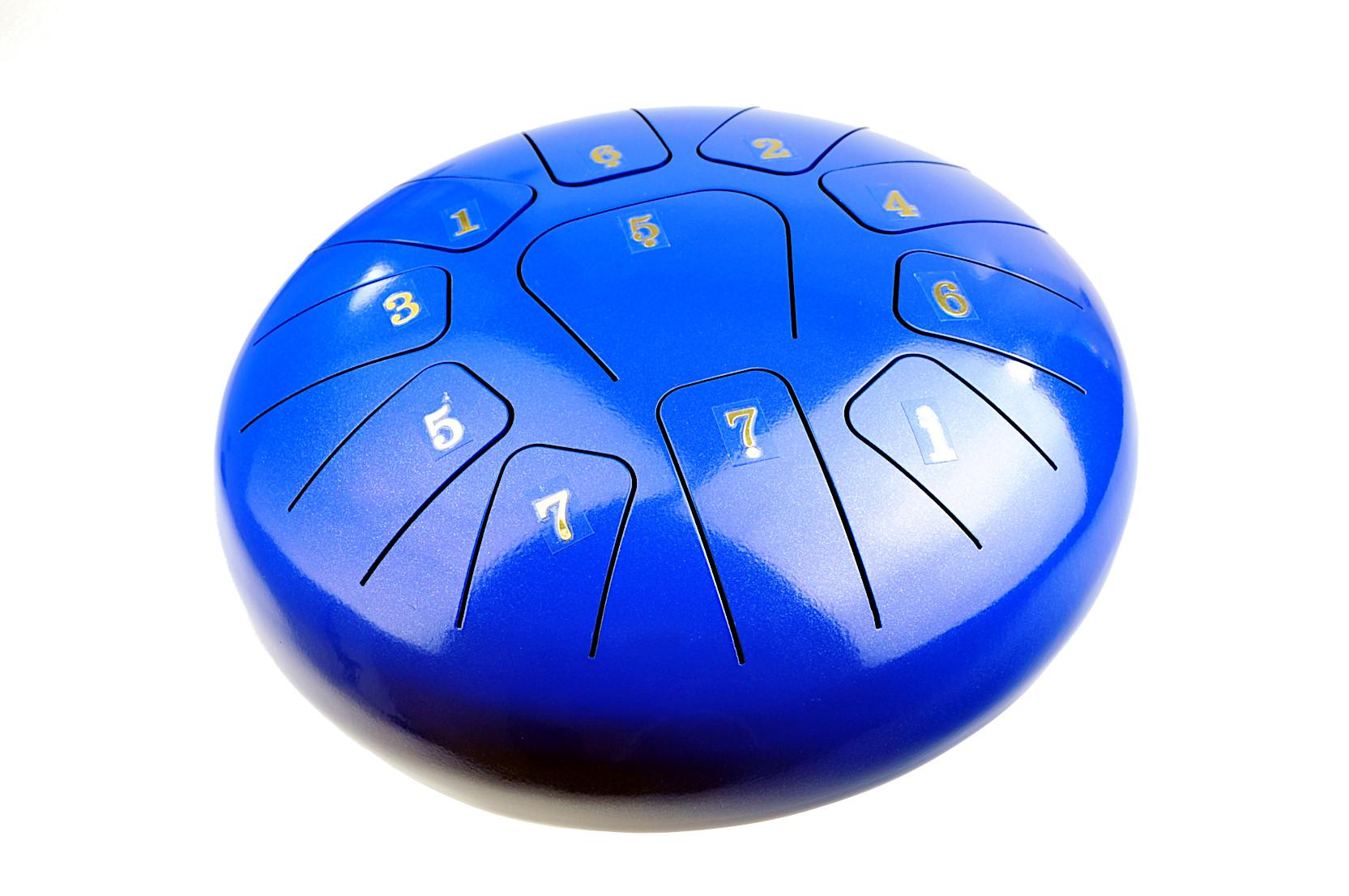 Steel Tongue Drum KLG-10-11 Blue - Bębenek eteryczny 25 cm z 10 języczkami w kolorze niebieskim