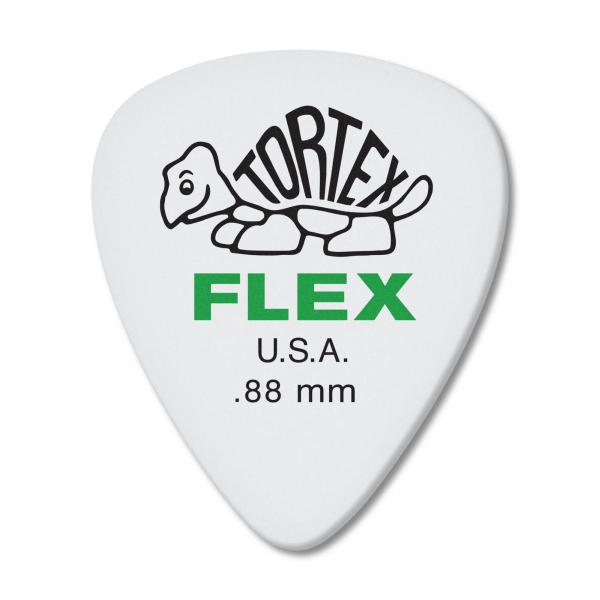 Dunlop TORTEX FLEX 0.88 GREEN - kostka do gry