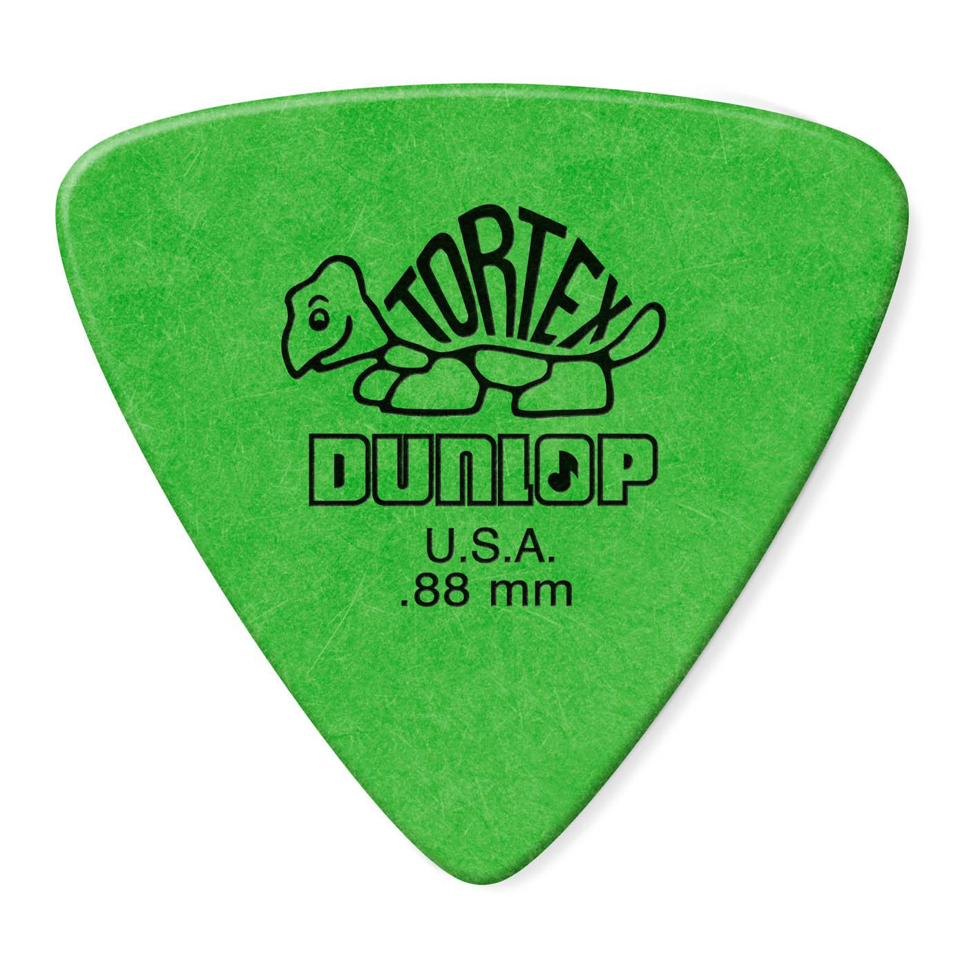 Dunlop TORTEX TRIANGLE 0.88 GREEN - kostka do gry